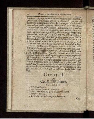 Caput II. De Causa Efficiente