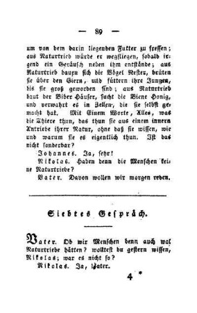 Siebtes Gespräch