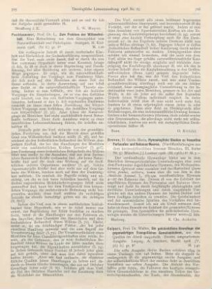 705-706 [Rezension] Pochhammer, L., Zum Problem der Willensfreiheit. Eine Betrachtung aus dem Grenzgebiet von Naturwissenschaft und Philosophie