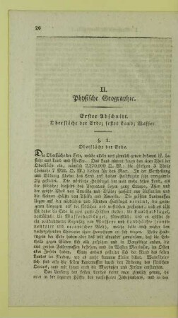 II. Physische Geographie