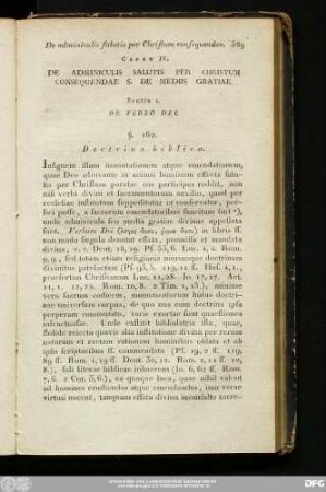 Sectio 1. De Verbo Dei.