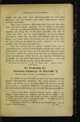 ¬Die¬ Verwertung der Ortsnamen-Etymologie im Unterrichte