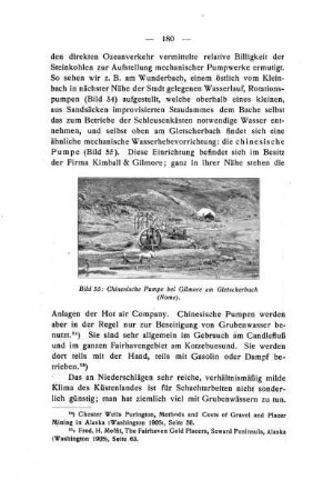 Chinesische Pumpe bei Gilmore am Gletscherbach (Nome).