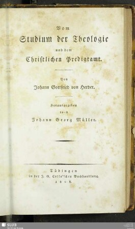 10: Vom Studium der Theologie und dem Christlichen Predigtamt