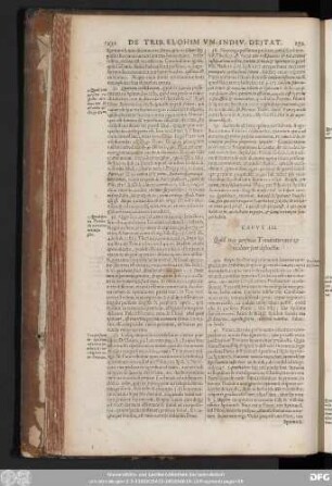 Caput III. Quòd tres personae Trinitatis verè & realiter sint distinctae.