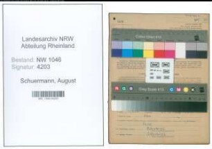 Entnazifizierung August Schuermann , geb. 20.10.1877 (Landwirt)