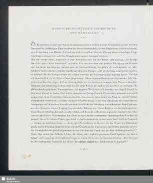 Kunstgeschichtliche Einordnung Und Würdigung