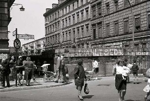 Berlin: Mauer an der Sebastianstraße, Ecke Luckauer Straße