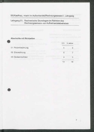 [Lehrgänge 01 bis 06]