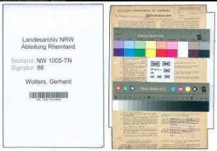 Entnazifizierung Gerhard Wolters , geb. 27.10.1900 (Rottenarbeiter)