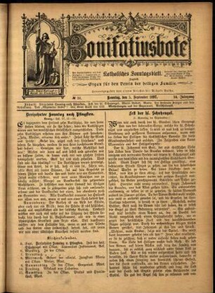 Ausgabe vom Sonntag, den 05. September 1897.