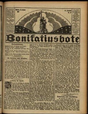 Erste Ausgabe vom Sonntag, den 23. Oktober 1927.