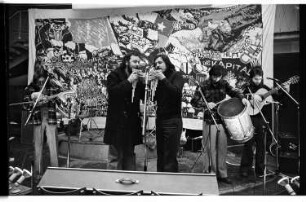 Kleinbildnegativ: Chile-Veranstaltung, Alte TU-Mensa, 1977