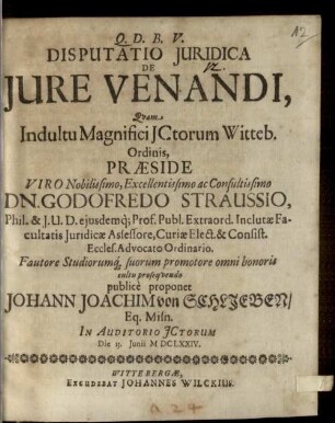 Disp. iur. de iure venandi