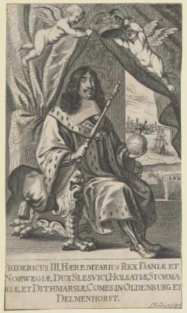 Bildnis des König Friedrich III.von Dänemark und Norwegen