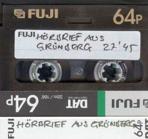 Hörbrief aus Grünberg 27'45