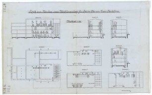 Technische Zeichnung : Projekt zum Neubau einer Mühlenanlage für Herrn Otto von Laer, Oberbehme