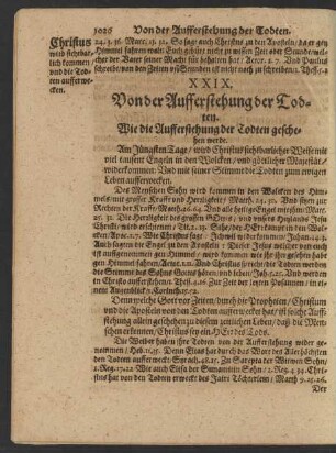XXIX. Vond er Aufferstehung der Todten