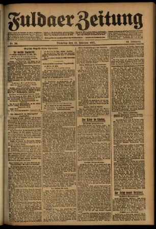 Ausgabe vom Dienstag, den 13. Februar 1917.