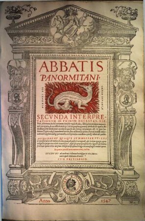 Abbatis Panormitani ... interpretationum in primum Decretal. librum pars, 2