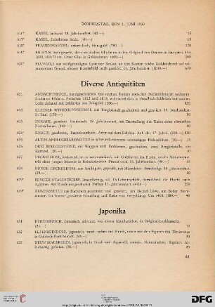 Japonika (Nr. 631-669)