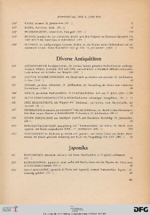 Japonika (Nr. 631-669)