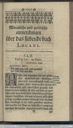Moralische und politische anmerckungen über das siebende buch