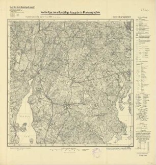 2362 (alte Nr.: 970) Neuwuhrow, Topographische Karte 1:25000 (4cm - Karte)