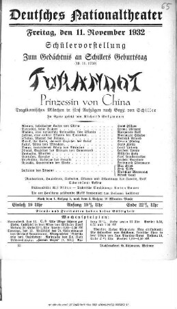 Turandot Prinzessin von China