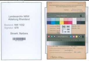 Entnazifizierung Barbara Stroehl , geb. 06.04.1900 ()
