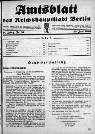 1940,26: Nr. 26, 30. Juni 1940