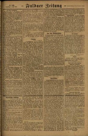 Zweite Ausgabe vom Samstag, den 05. Juli 1919.