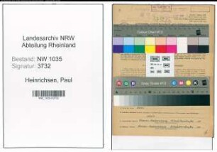 Entnazifizierung Paul Heinrichsen , geb. 27.06.1903 (Steiger)
