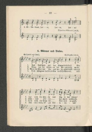 8. Männer und Buben. - 14. Deutsche Mahnung.