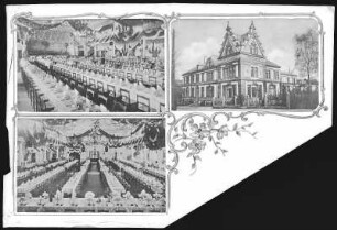 Freiberg. Koncert - und Ballhaus Tivoli Innen -und Außenansicht