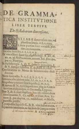 De Syllabarum dimensione.
