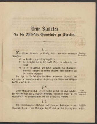 Neue Statuten