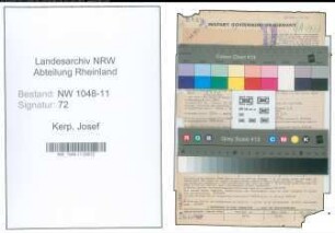 Entnazifizierung Josef Kerp , geb. 04.12.1892 (Kaufmaennischer Angestellter)