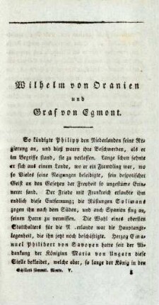 Wilhelm von Oranien und Graf von Egmont