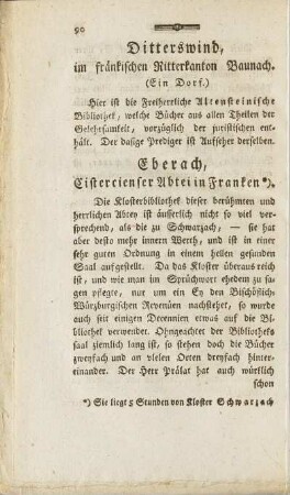 Eberach, Cistercienser Abtei in Franken.