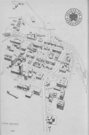 Lageplan Campus Saarbrücken