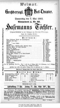 Hasemanns Töchter