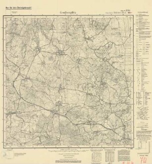 2081 (alte Nr.: 712) Großwaplitz, Meßtischblatt (4cm - Karte)