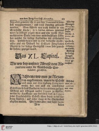 Das XL. Capitel