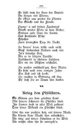 Krieg den Philistern