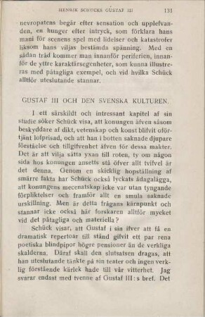 Gustaf III Och Den Svenska Kulturen.