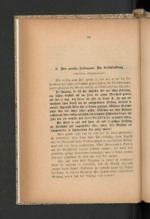 2. Der zweite Zeitraum: Die Erschlaffung