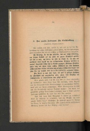 2. Der zweite Zeitraum: Die Erschlaffung