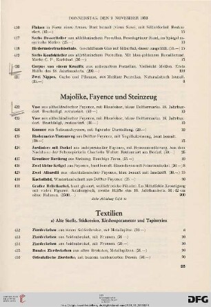 Textilien (Nr. 432-493)