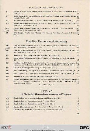 Textilien (Nr. 432-493)